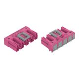 Plug for PCBs angled 5-pole pink