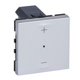 Mosaic universal 3-wire dimmer switch with neutral 150W LED 2 modules - aluminum