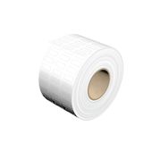 Device marking, Self-adhesive, halogen-free, 15 mm, Polyester, white