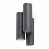 STEPS DARK GREY WALL LAMP DOUBLE GU10 35W