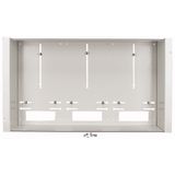 Meter trough H=400mm, 4 meter mounting units, for housing width 1000mm, white