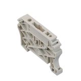 End bracket, Wemid, grey, Rail: TS 35, Snap-on