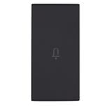 Cover with doorbell icon 1M, black