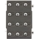 Heavy keypad front module IK09 IP54