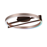 WiZ Thompson LED ceiling lamp 55 cm brushed aluminium RGB