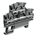 Push-in terminal block 2.5mm2, 2-levels, blue color