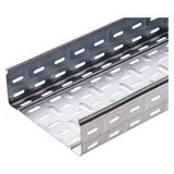 CABLE TRAY WITH TRANSVERSE RIBBING IN GALVANISED STEEL - BRN80 - WIDHT 95MM - FINISHING Z275