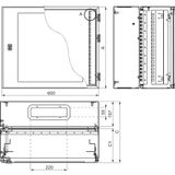 WANDKAST VDM 17HE 2-DELIG D480