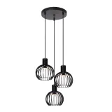 MIKAELA Pendant light-Black-Ø32-3xE14-5W-Metal