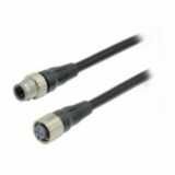 Cable with connectors on both cable ends, Smartclick M12 straight sock XS5W1006H