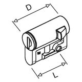 PS832465 PROFILE HALF CYLINDER LOCK 455-E