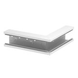GS-SA70110RW  Outer corner, for Rapid 80 channel, 70x110mm+C7106:C7178, pure white Steel