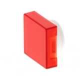 Pushbutton, illuminated, square, IP40, red A16 2028R