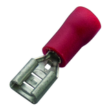 Flat plug sleeve (female) 0.5-1.0/4.8x0.8 red insulated PVC