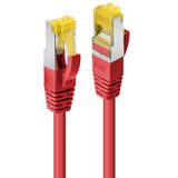 10m RJ45 S/FTP LSZH Network Cable, Red Cat.6A Plug, Cat.7 raw cable