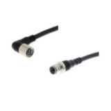 Cable with connectors on both cable ends, M8 right-angle socket (femal XS3W5023B