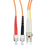 FO Patchcord Duplex LC/FC,50/125æm OM2, LS0H-3, orange,10.0m