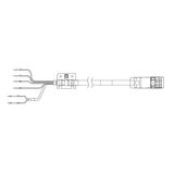 1S series servo motor power cable, 20 m, with brake, 400 V: 7.5 kW R8A19020C