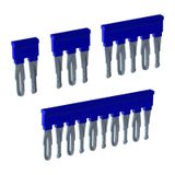 Cross-connection EFB, 3-poles, blue color, for 6mm2 push-in terminals