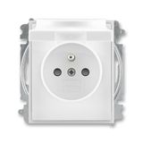 5519E-A02397 01 Socket outlet with earthing pin, shuttered, with hinged lid