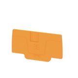 End plate (terminals), 58 mm x 2.1 mm, orange