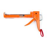 Caulking gun with ratchet