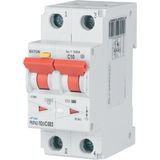 RCD/MCB combination, 10 A, 30 mA, MCB trip characteristic: C, 2p, RCD trip characteristic: AC