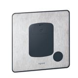 Sinergy Sleek Unswitched Fused Connection Unit with cord outlet Brushed Stainless Steel