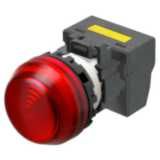 M22N Indicator, Plastic semi-spherical, Red, Red, 220/230/240 V AC, pu