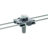 MMV clamp StSt (V4A) f. Rd 3-10mm with hexagon screw M8x30