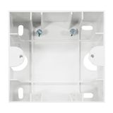 One gang wall mounting housing, white