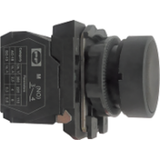 Plastic pushbutton switch FP PCP BLACK 1NO IP40