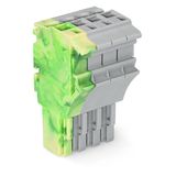 1-conductor female connector Push-in CAGE CLAMP® 4 mm² gray