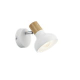 Latika spotlight 1-pc E14 matt white/wood