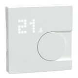 Connected room temperature controller module, lotus white, System Design, Works with Wiser, Zigbee, Wiser Home