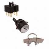 Selector switch front, 16 mm, round, key-type, 3 notches, CCW manual r A16K2075M