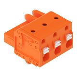 1-conductor female connector push-button Push-in CAGE CLAMP® orange