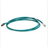 Cable, Patchcord, Ethernet, TPE Unshielded, M12, Straight Male, 5m