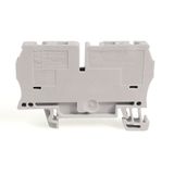 Allen-Bradley, 1492-L4-W, Spring Clamp Terminal Block, One-Circuit Feed-Through Block, 4 mm (# 22 AWG - # 10 AWG) or 2.5 mm (# 22 AWG - # 12 AWG), Standard Feedthrough,White,