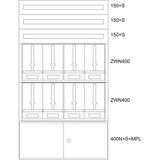 BP-F-NN-1000/17-8Z Eaton xEnergy Basic meter cabinet equipped