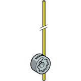 Limit switch lever, Limit switches XC Standard, ZCKY, glass fiber round rod 3 mm L=125 mm, -25..+70 °C