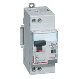 Monoblock differential circuit breaker DX³6000 10kA high inlet and low outlet U+N screw 230V~ - 10A - typeAC 30mA