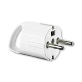5537-206 B DP plug with dual earthing contacts, with side outlet and handle