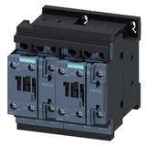 Reversing contactor assembly AC-3, 18.5 kW/400 V 110 V AC, 50/60 Hz, 3-pole S0