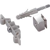 Fastening set for DIN profile rail