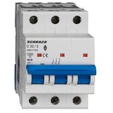 Miniature Circuit Breaker (MCB) AMPARO 10kA, C 32A, 3-pole