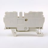 Allen-Bradley, 1492-L3-W, Spring Clamp Terminal Block, One-Circuit Feed-Through Block, 2.5mm² (# 30 AWG - # 12 AWG), Standard Feedthrough,White,