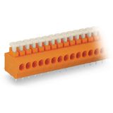 PCB terminal block push-button 1.5 mm² orange