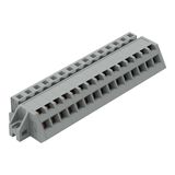 1-conductor female connector, angled CAGE CLAMP® 2.5 mm² gray