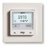 somfy Chronis Smoove Uno Pure White programme timer with Smoove Pure frame